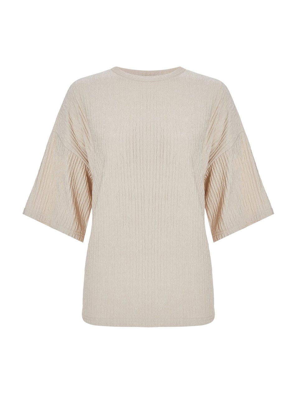 Quiz Stone Textured T-Shirt