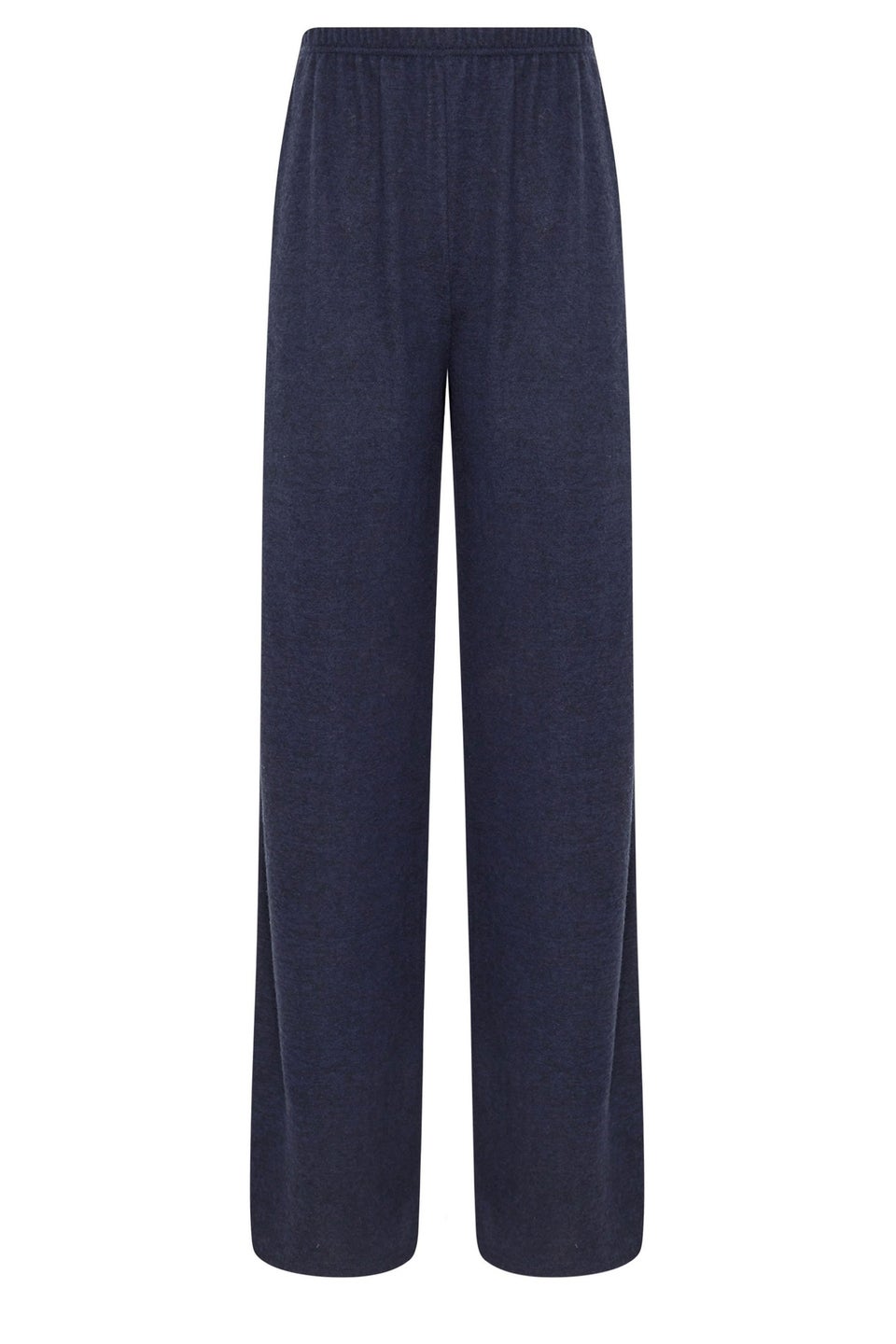 Long Tall Sally Navy Blue Soft Touch Wide Leg Trousers