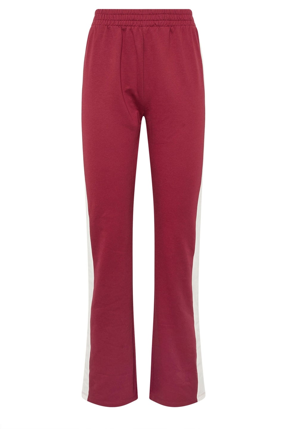 Long Tall Sally Red Side Stripe Fitted Straight Leg Joggers