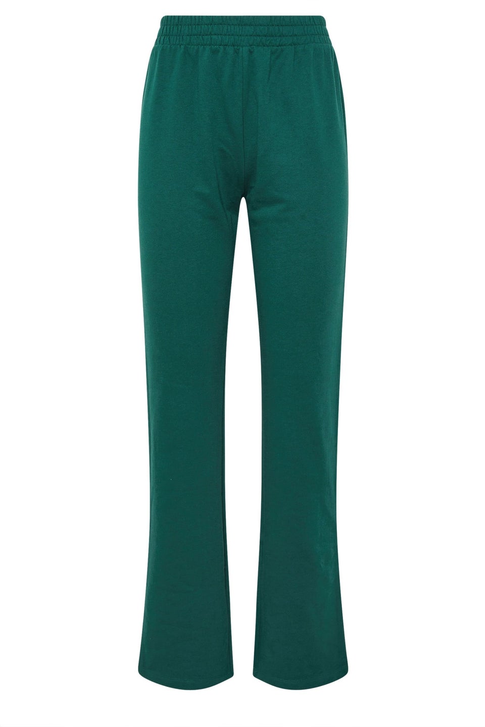 Long Tall Sally Green Jersey Fitted Straight Leg Joggers
