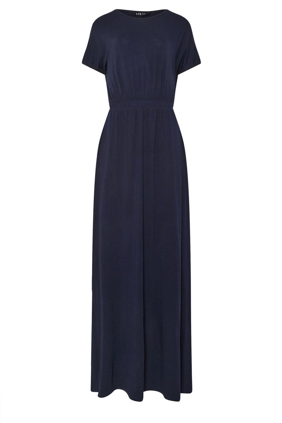 Long Tall Sally Navy Blue Shirred Waist Maxi Dress