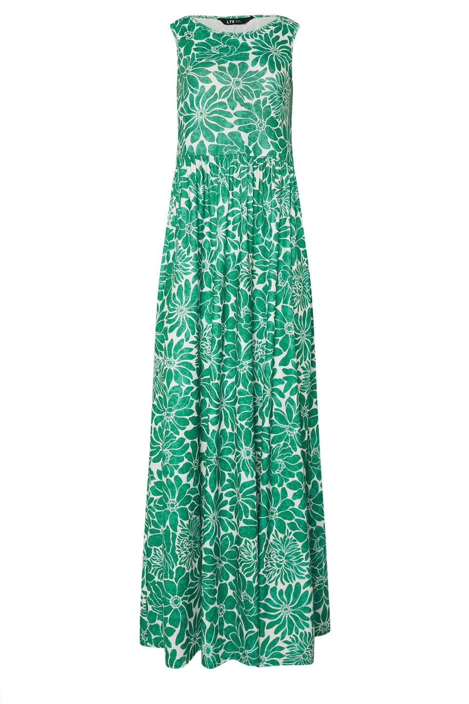 Long Tall Sally Green Floral Print Sleeveless Maxi Dress