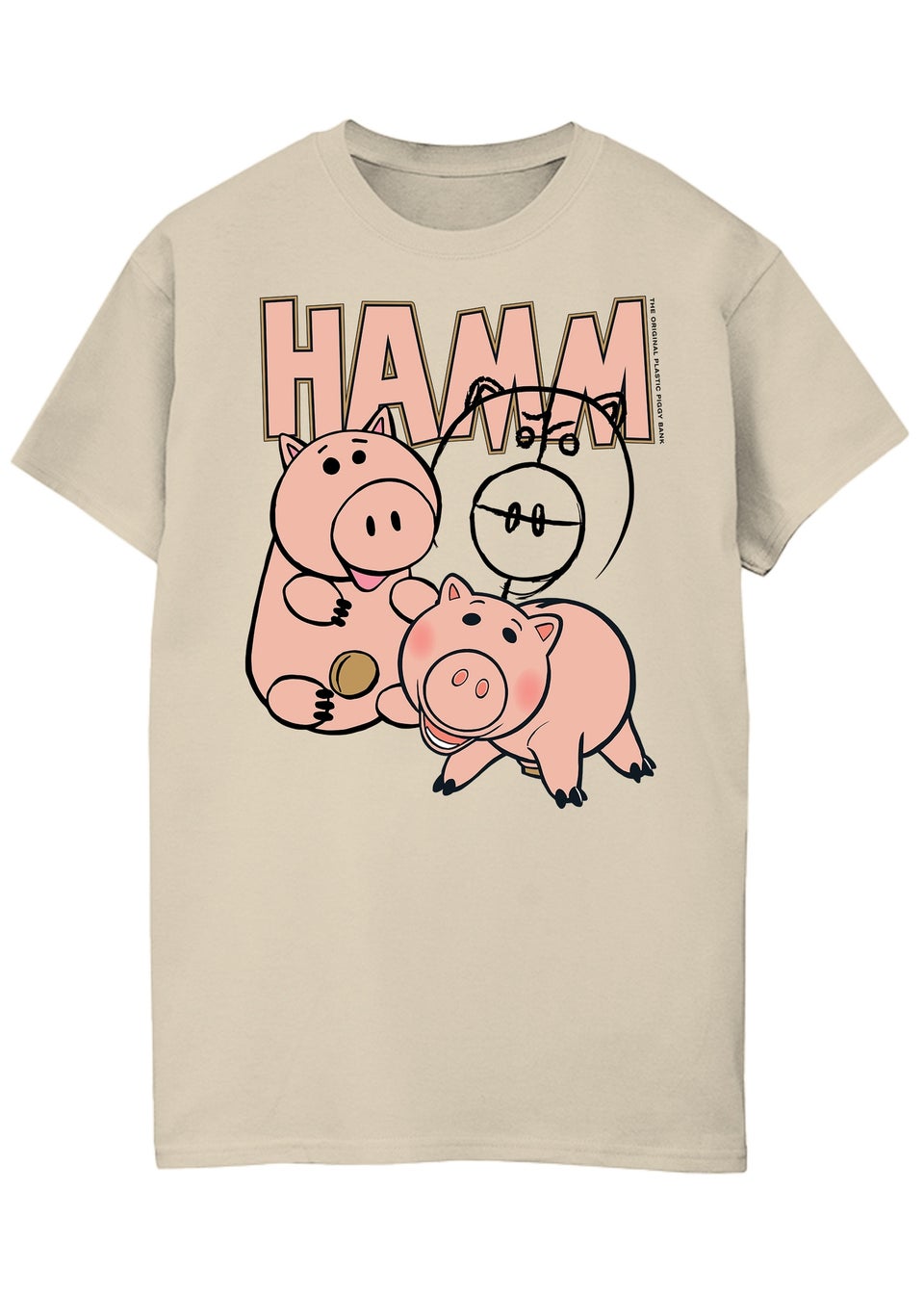 Disney Toy Story Hamm Homage Sand Graphic T-Shirt