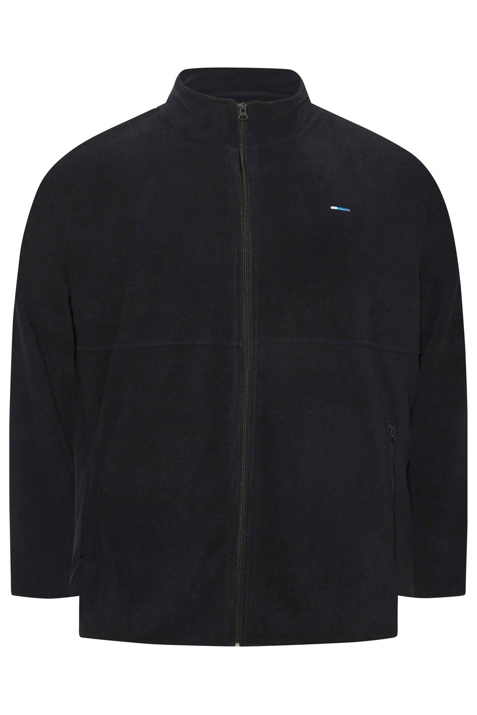 BadRhino Big & Tall Black Essential Zip Through Fleece