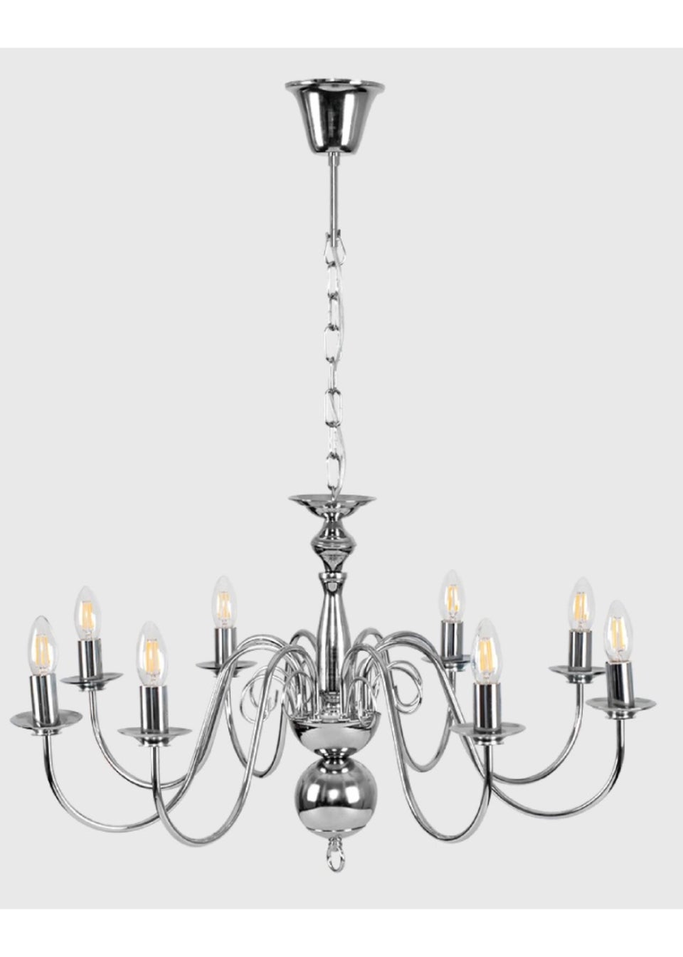 ValueLights Gothica 8 Way Chandelier Ceiling Light