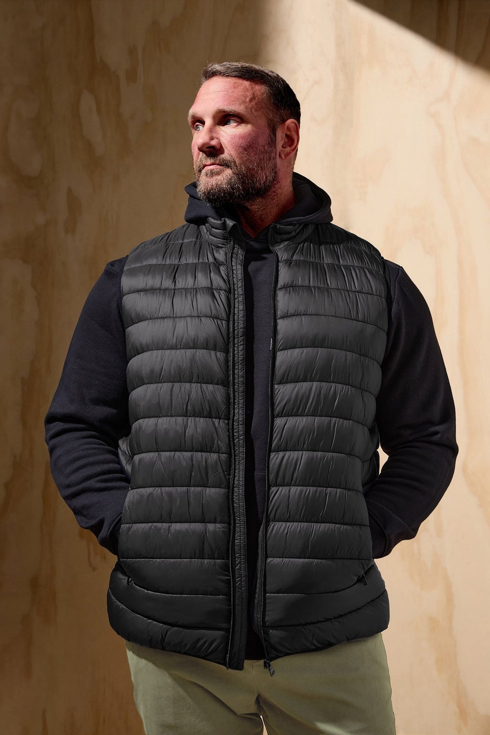 BadRhino Big & Tall Black Puffer Gilet