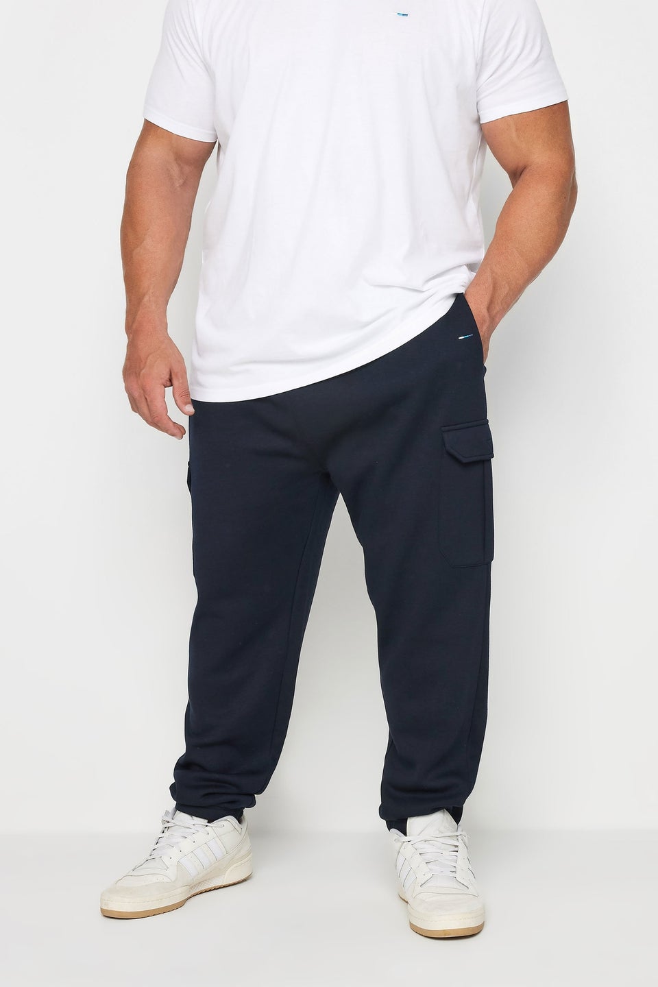 BadRhino Big & Tall Navy Blue Cargo Joggers