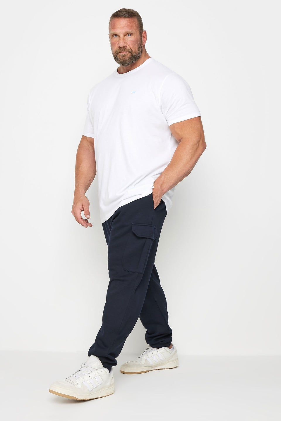 BadRhino Big & Tall Navy Blue Cargo Joggers