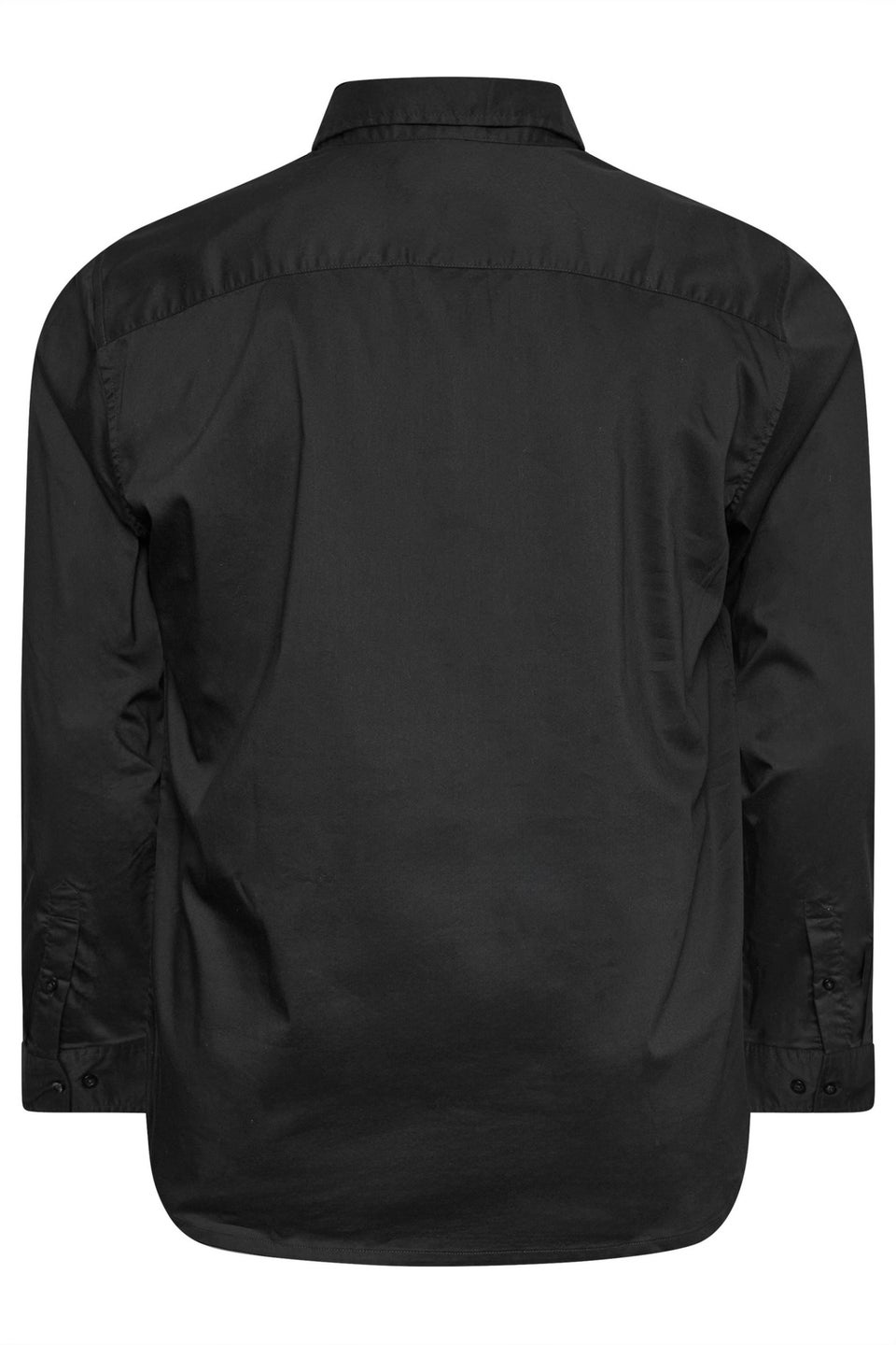 BadRhino Big & Tall Black Stretch Long Sleeve Shirt
