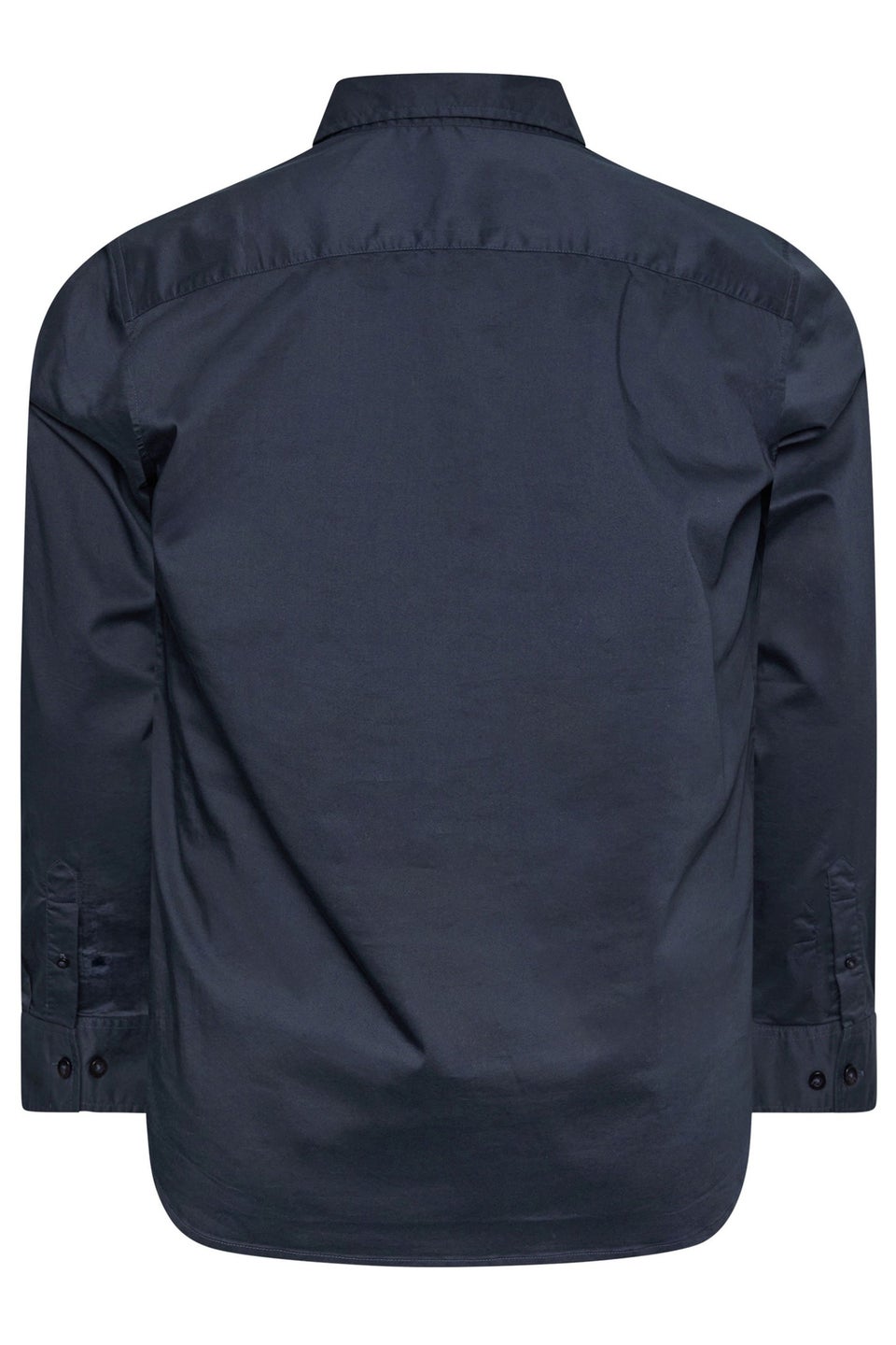 BadRhino Big & Tall Navy Blue Stretch Long Sleeve Shirt
