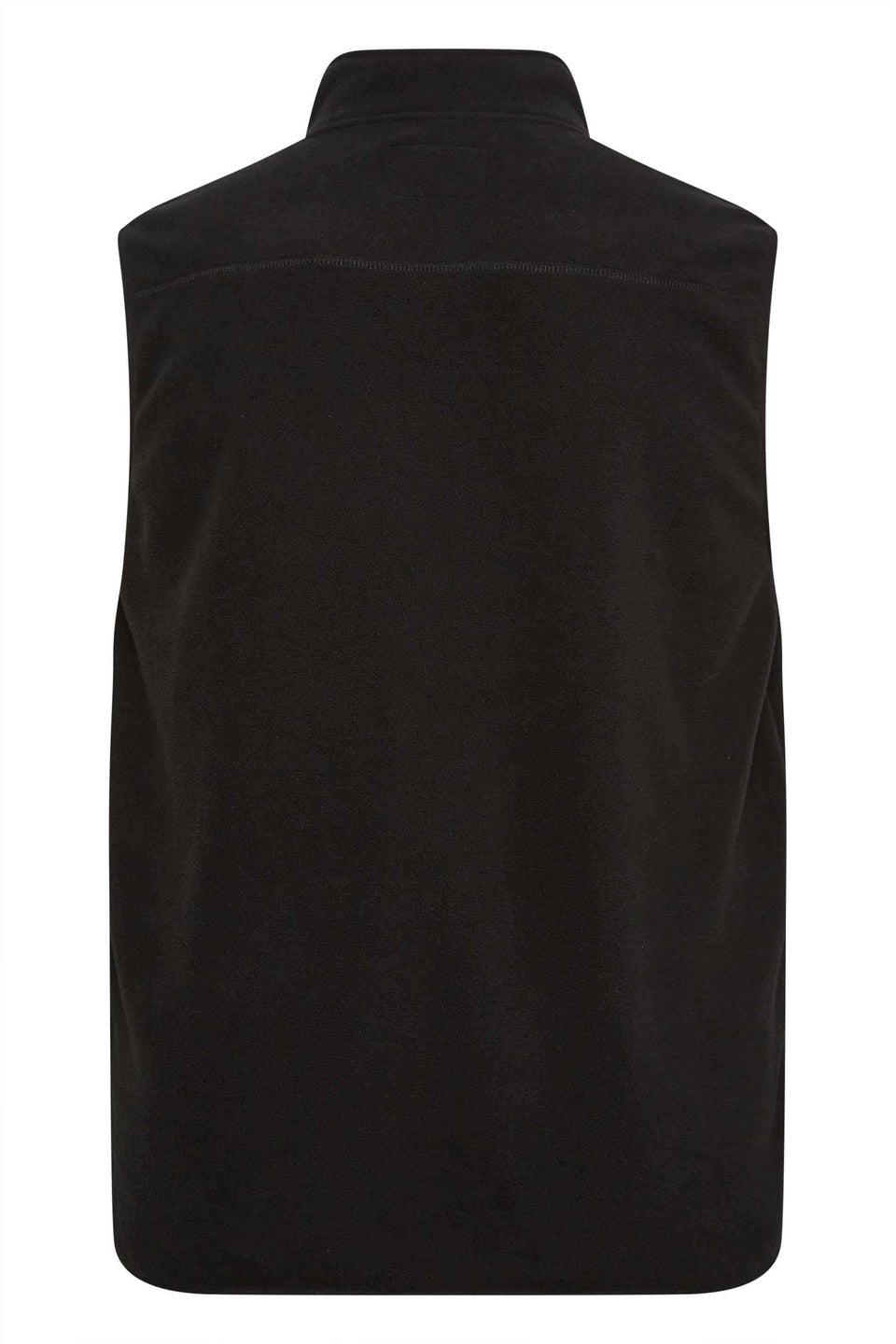 BadRhino Big & Tall Black Fleece Pocket Gilet
