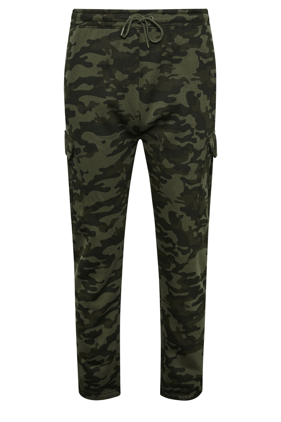 BadRhino Big & Tall Green Camo Print Cargo Joggers