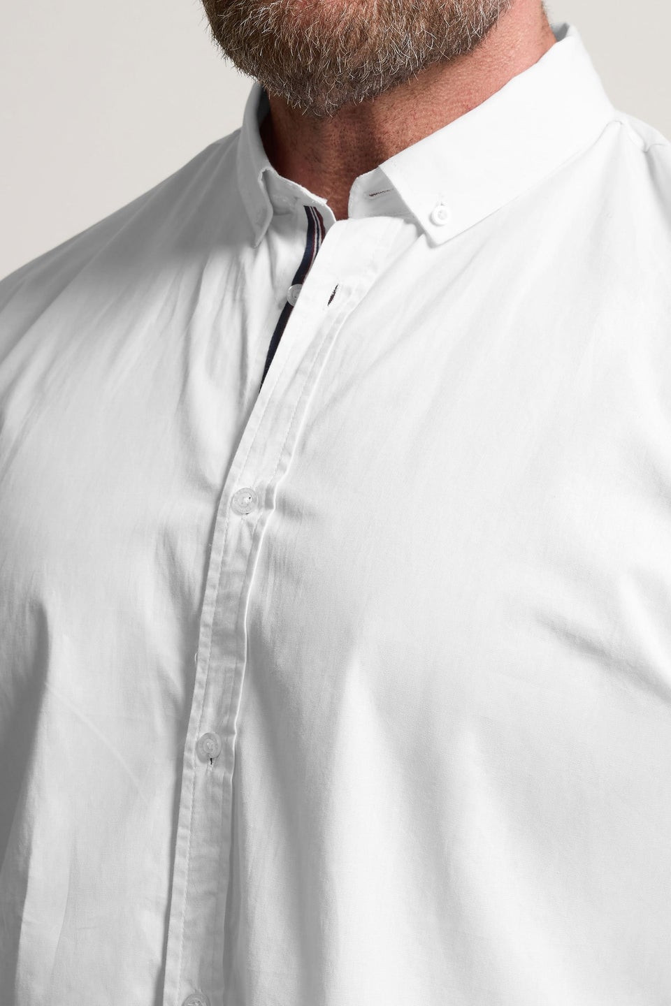 BadRhino Big & Tall White Poplin Shirt
