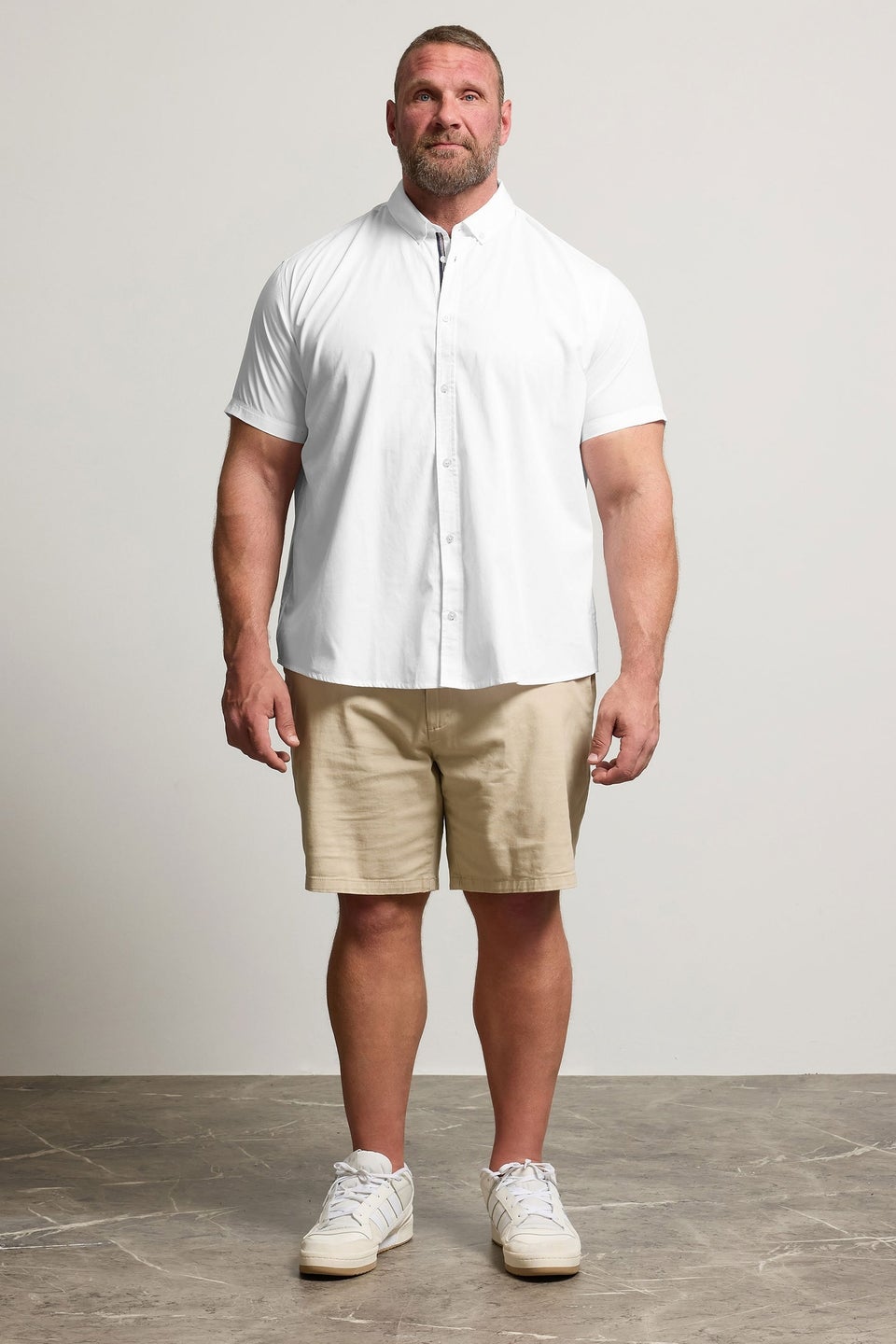 BadRhino Big & Tall White Poplin Shirt