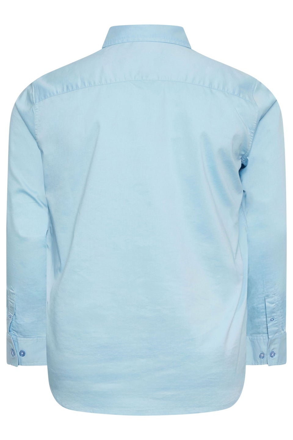BadRhino Big & Tall Light Blue Stretch Long Sleeve Shirt