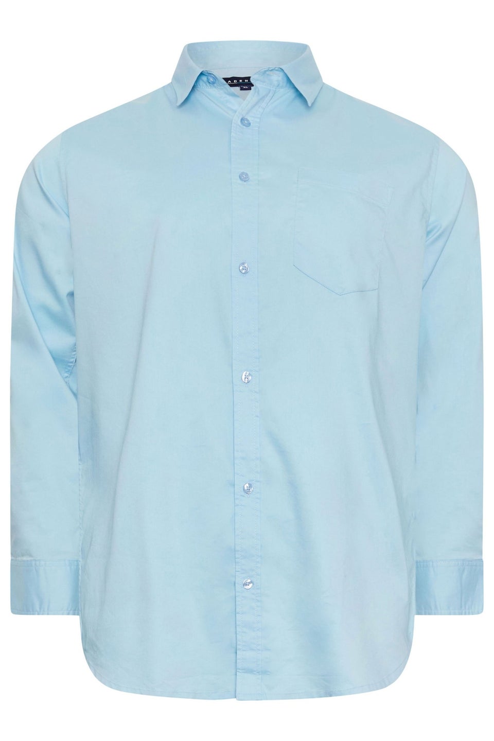 BadRhino Big & Tall Light Blue Stretch Long Sleeve Shirt