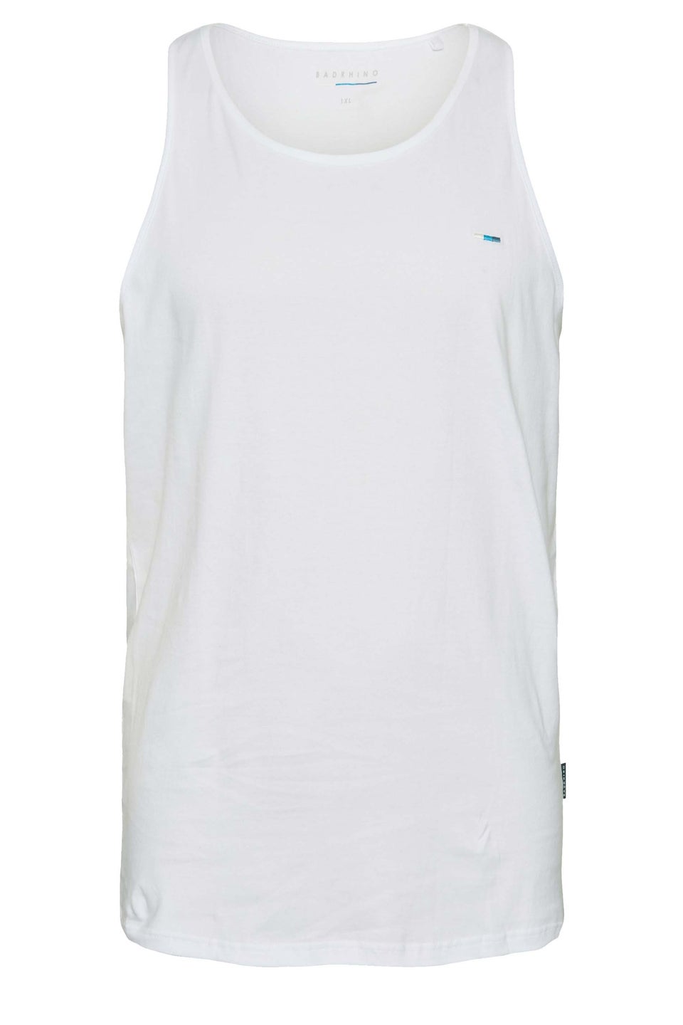 BadRhino Big & Tall White 5 Pack Vest Tops