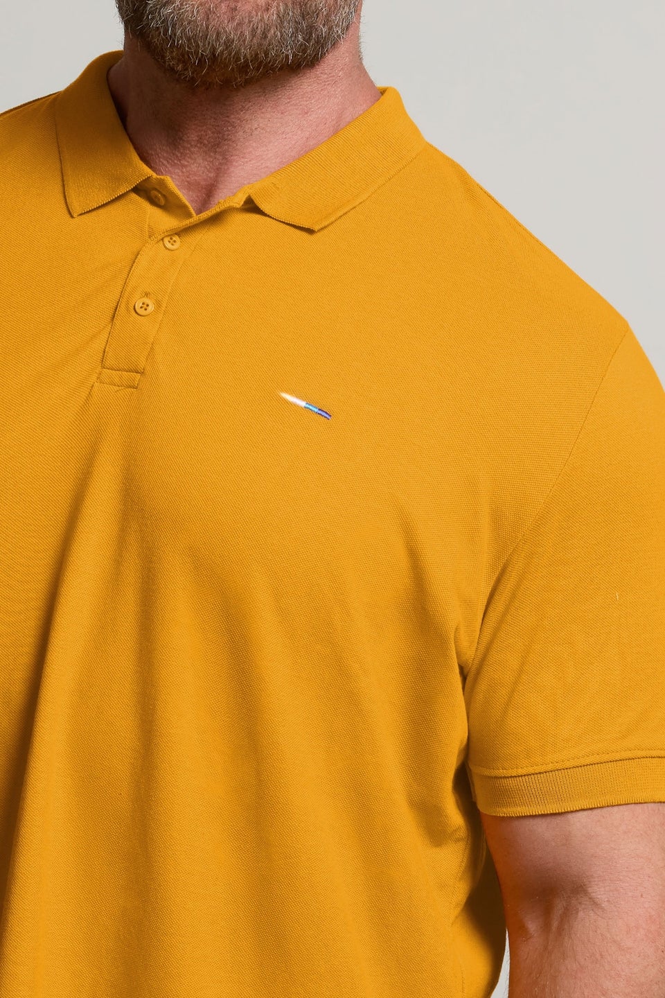 BadRhino Big & Tall Mustard Yellow Core Polo Shirt