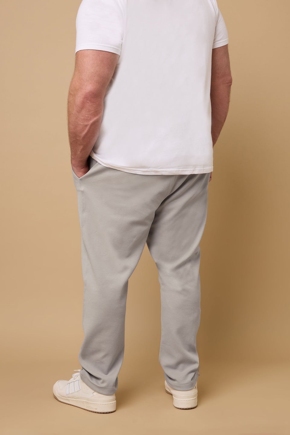 BadRhino Big & Tall Natural Brown Textured Jersey Joggers
