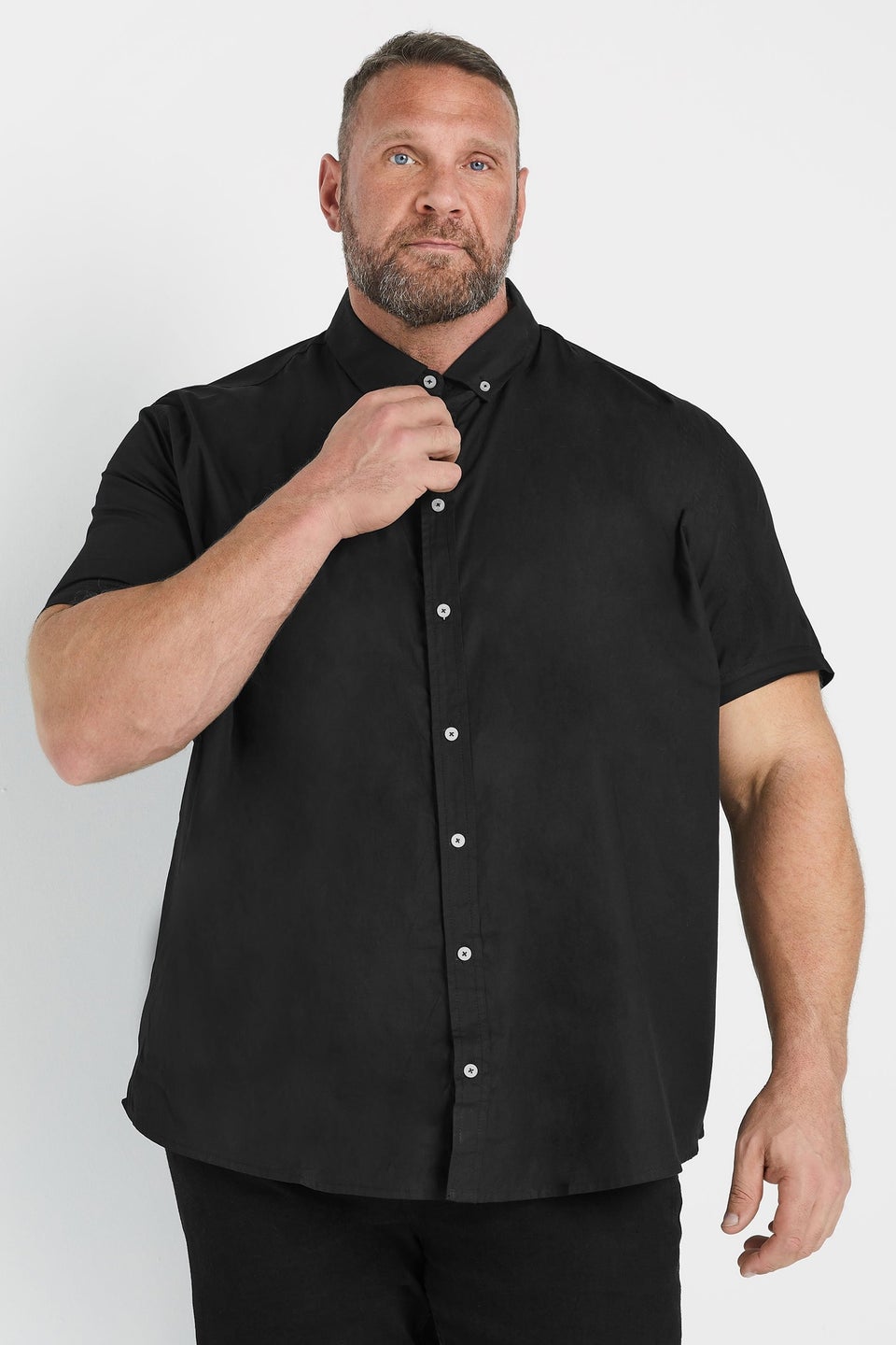 BadRhino Big & Tall 2 PACK Black Short Sleeve Poplin Shirts