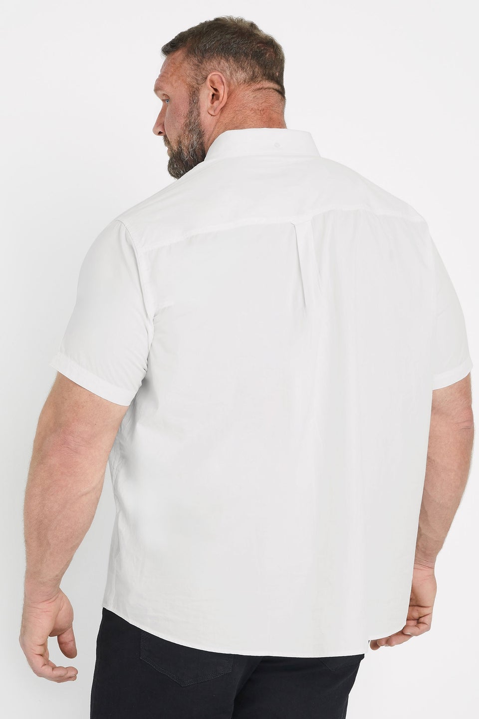 BadRhino 2 Pack White Short Sleeve Poplin Shirts