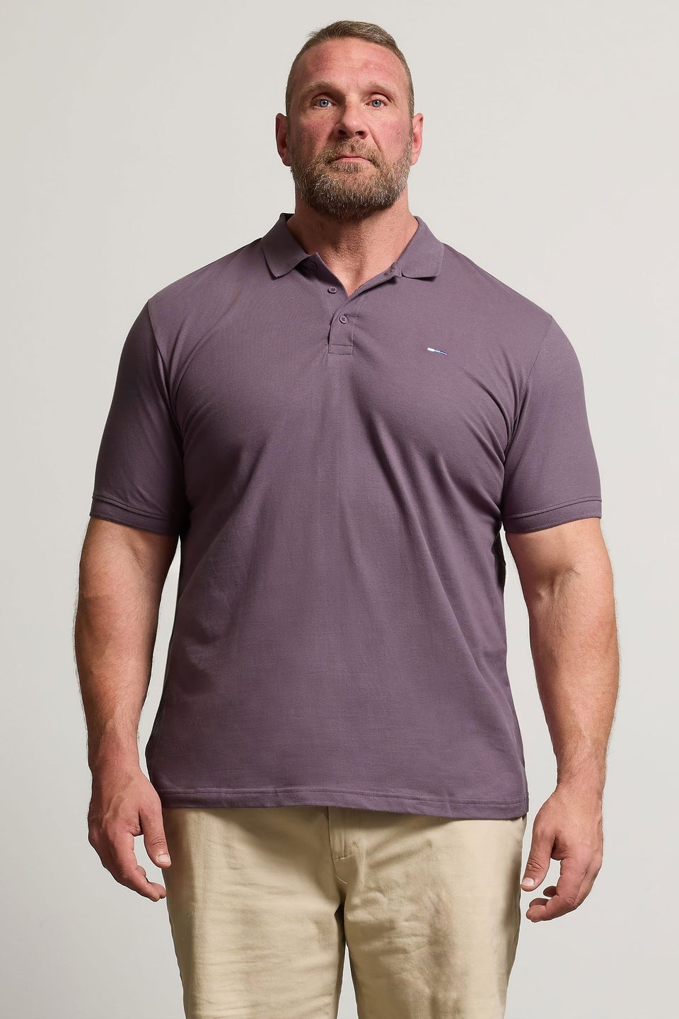 BadRhino Big & Tall Mauve Purple Core Polo Shirt