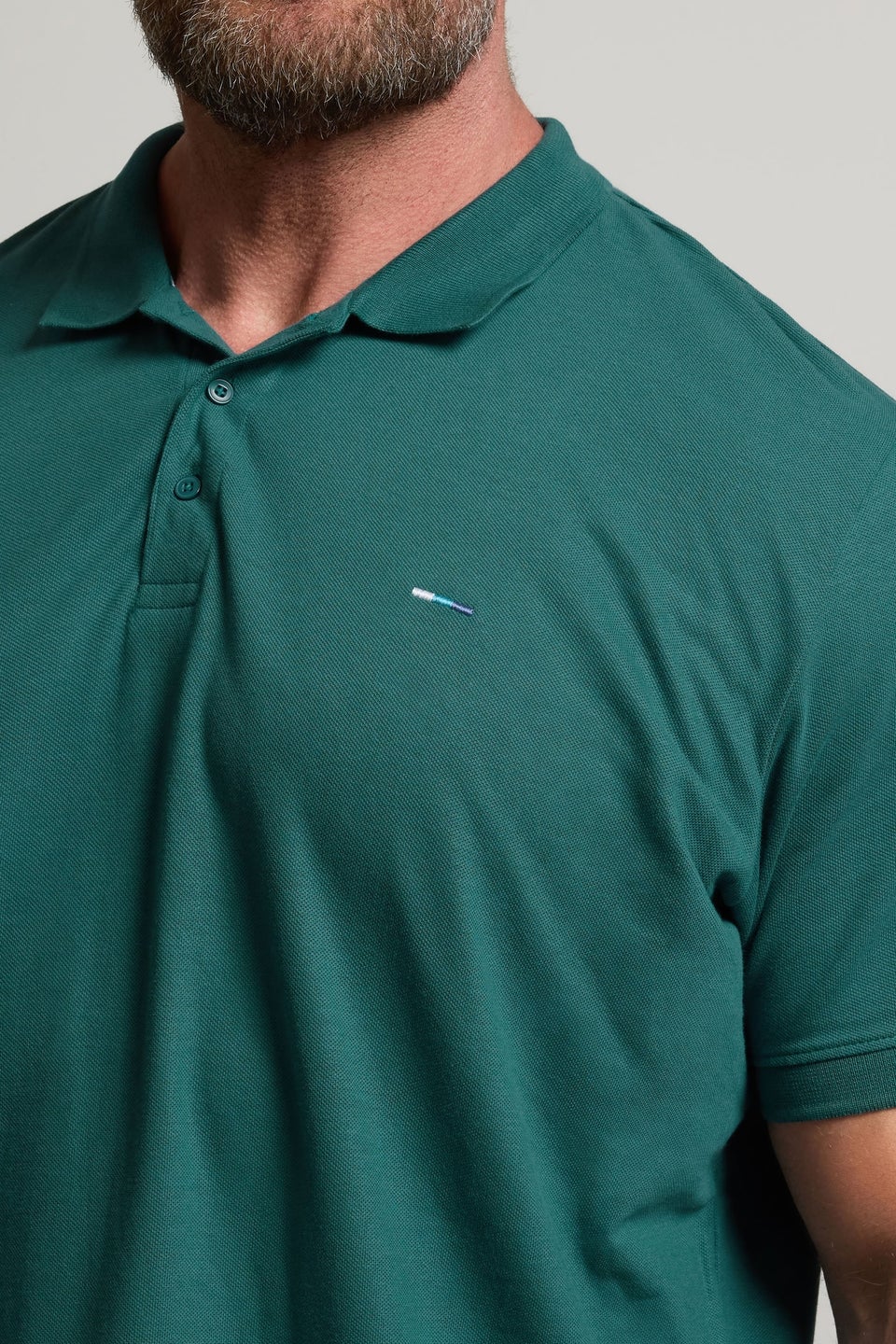 BadRhino Big & Tall Atlantic Deep Green Core Polo Shirt