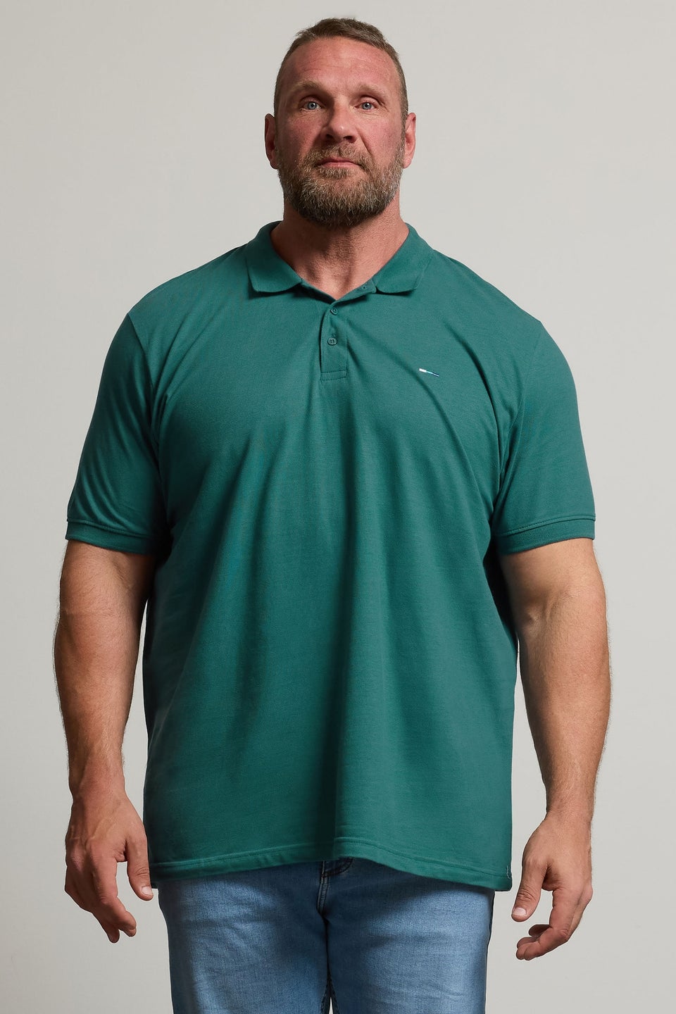 BadRhino Big & Tall Atlantic Deep Green Core Polo Shirt