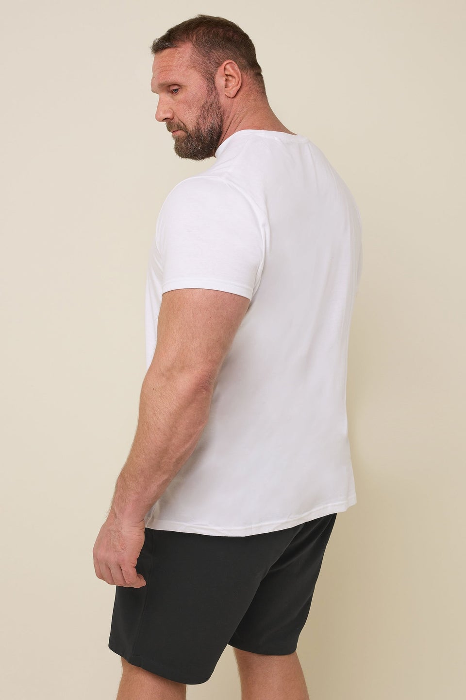 BadRhino Big & Tall Black Texture Jersey Shorts