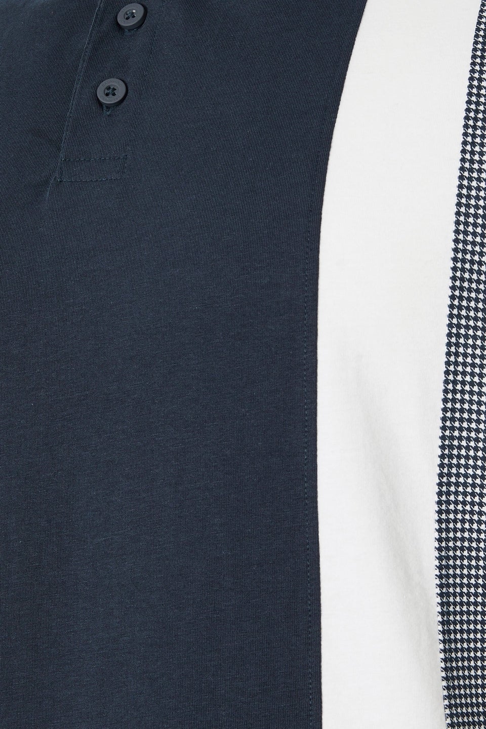 BadRhino Big & Tall Navy Blue Cut & Sew Tipped Polo Shirt
