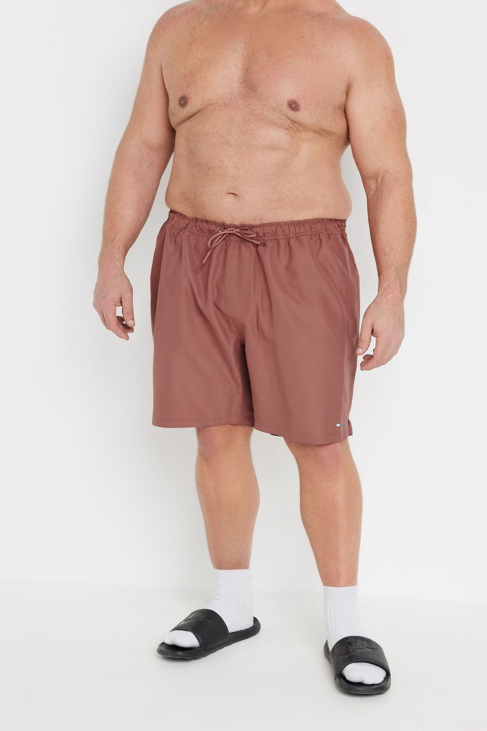 BadRhino Big & Tall Burnt Orange Swim Shorts