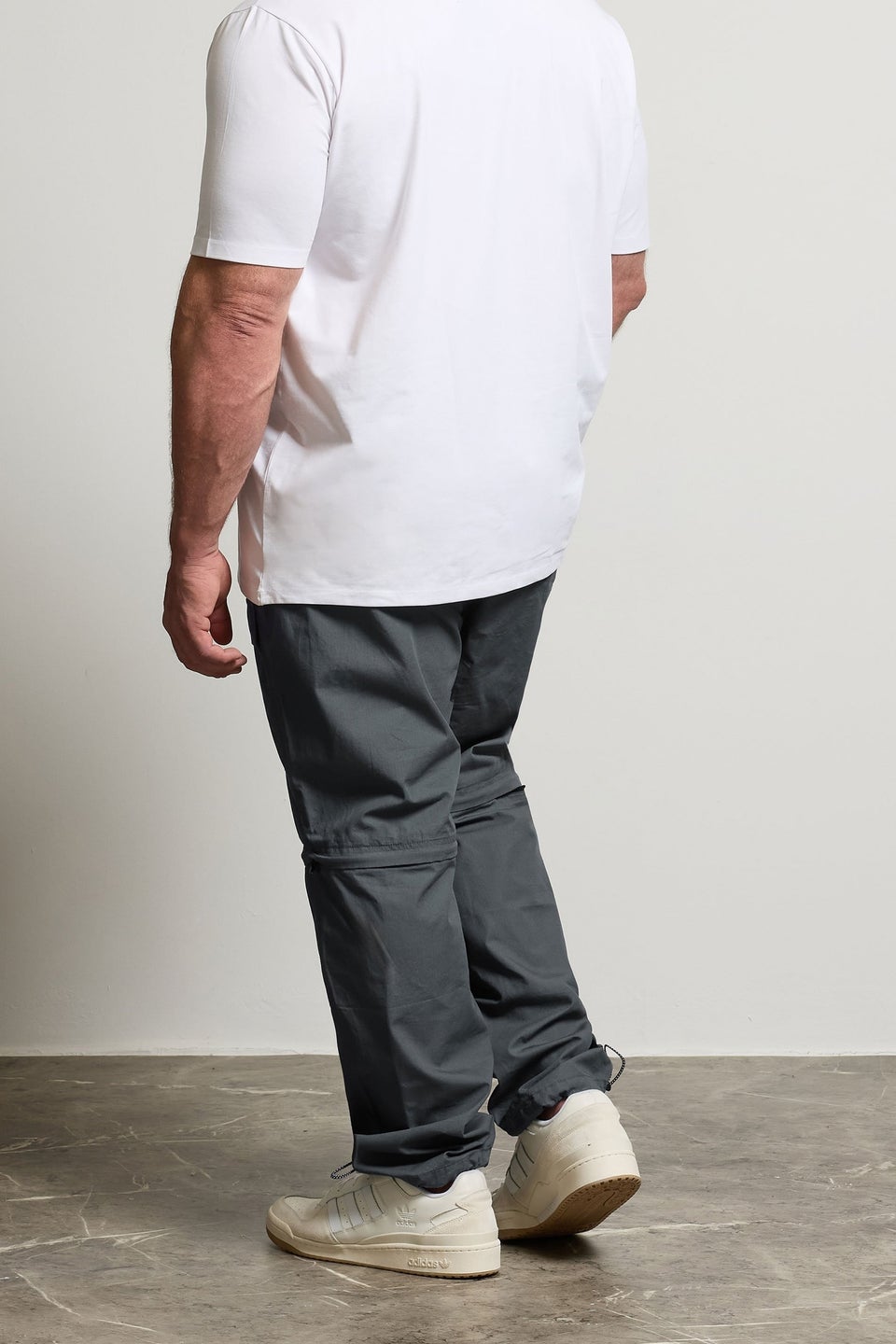 BadRhino Big & Tall Slate Grey Zip Off Trekking Trousers