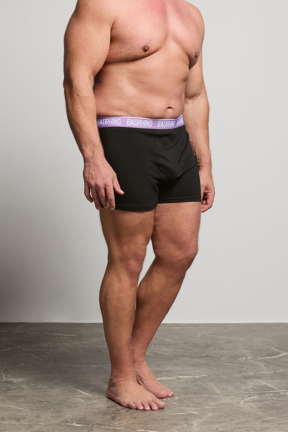 BadRhino Big & Tall 3 PACK Black Boxers
