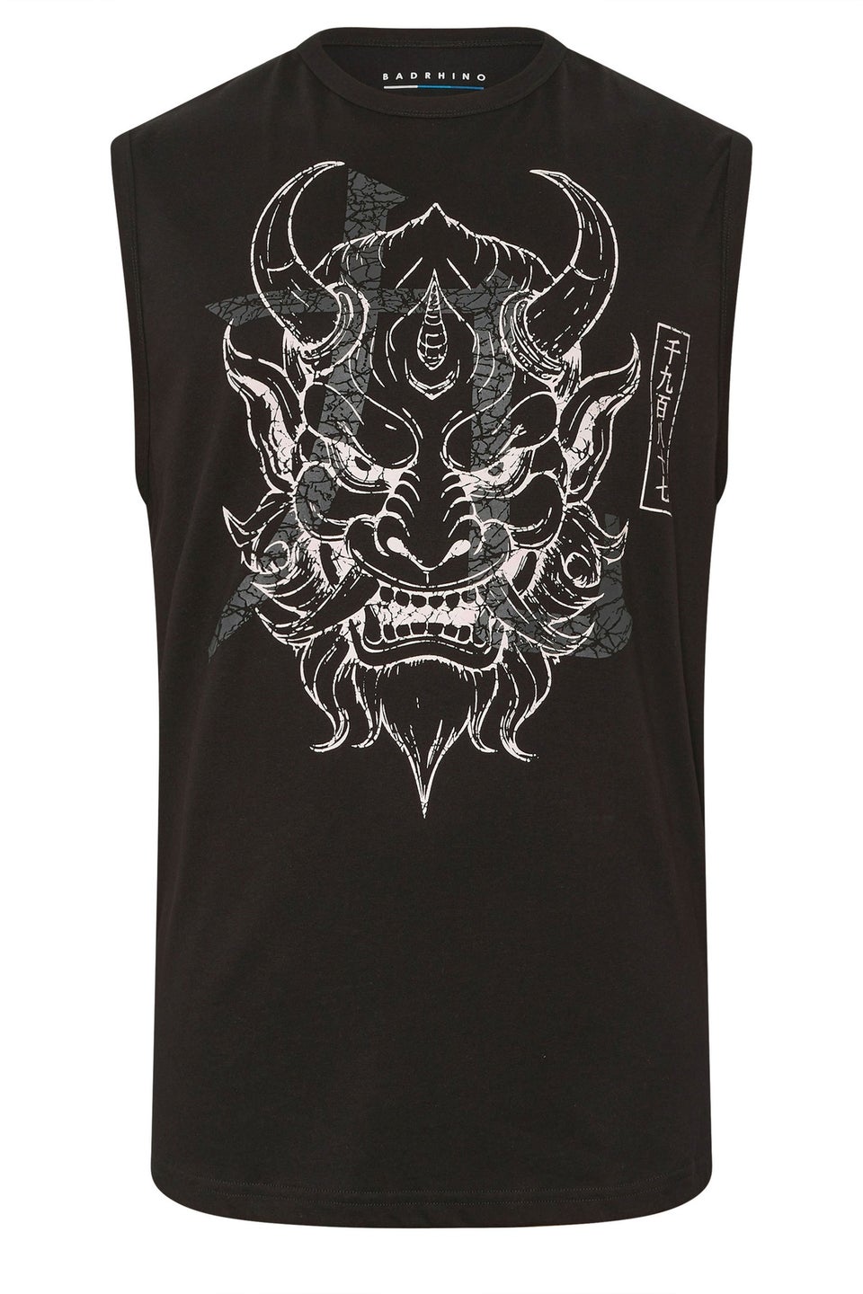 BadRhino Japanese Black Demon Graphic Vest Top
