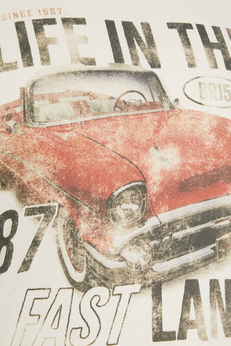 BadRhino Off White Life In The Fast Lane Graphic T-Shirt