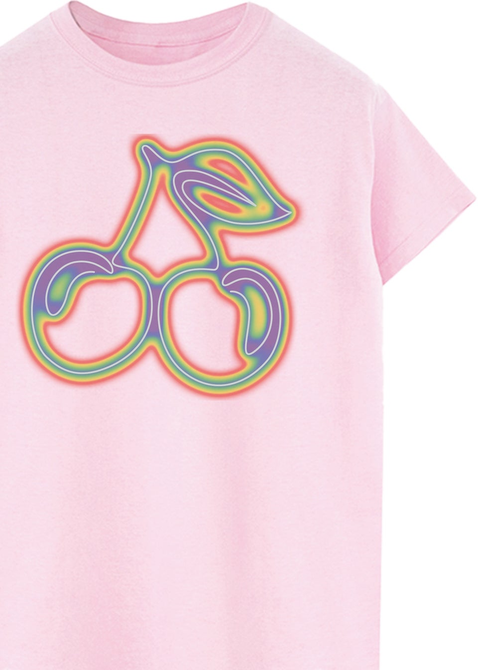 Brands In Cherries Pride Pink Boyfriend Fit Graphic T-Shirt