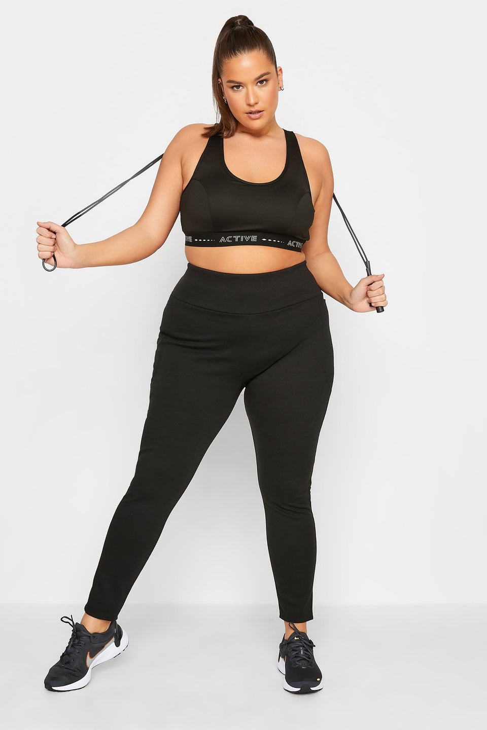 Yours Active Curve Black Padded Sports Bra