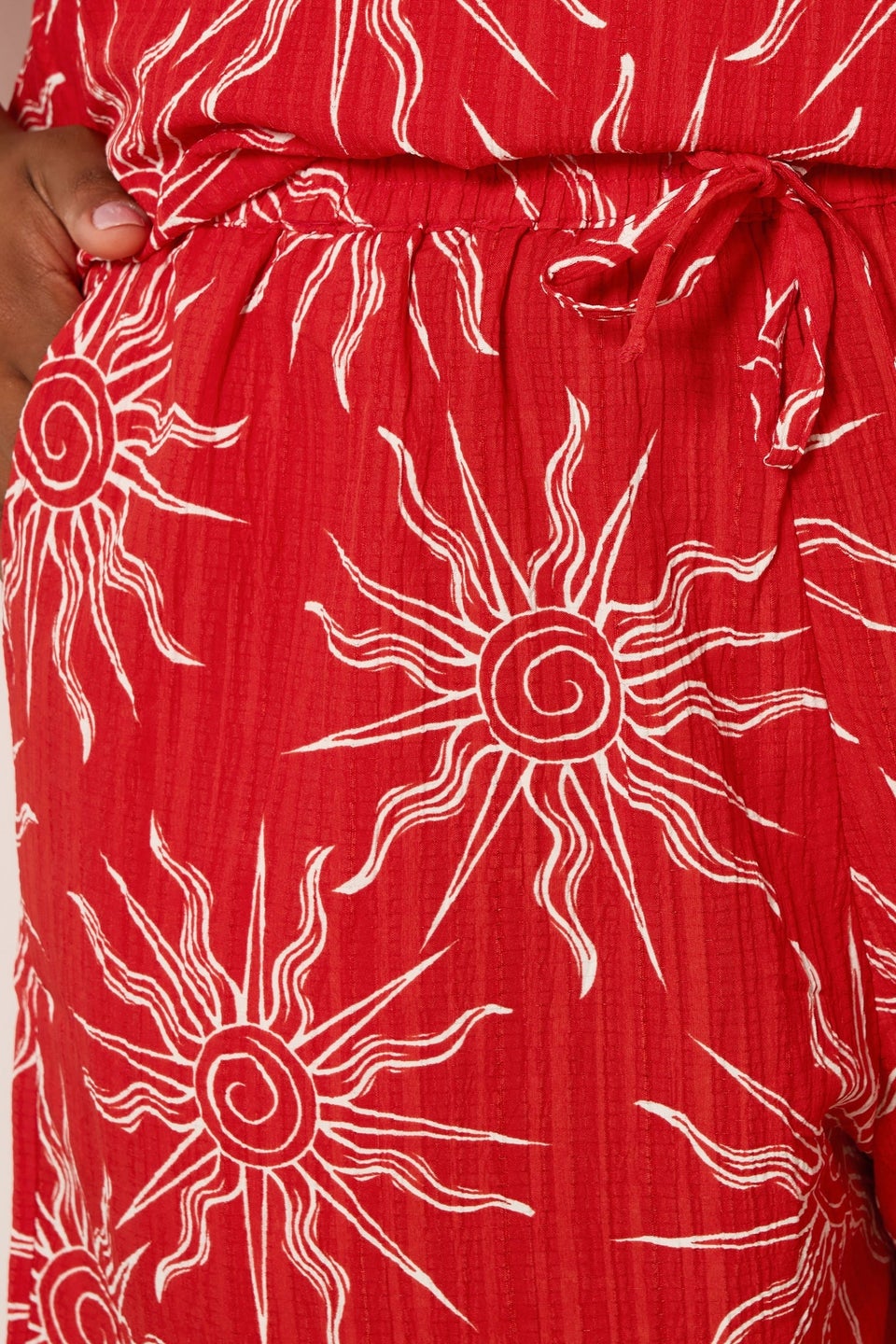 Yours Curve Red Sun Print Cami Top