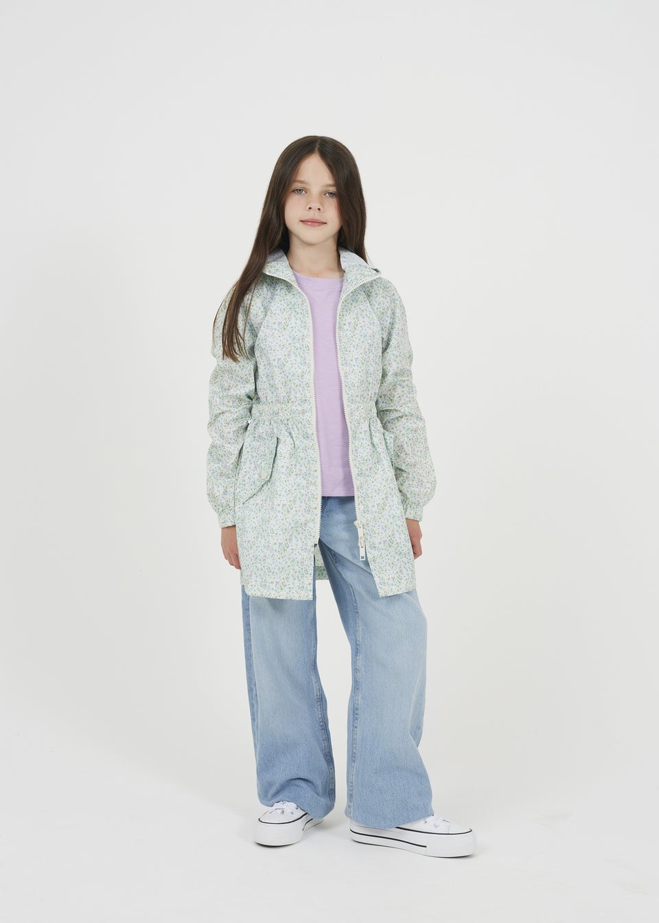 Brave Soul Soft Green Lightweight Showerproof Jacket (7-13 yrs)