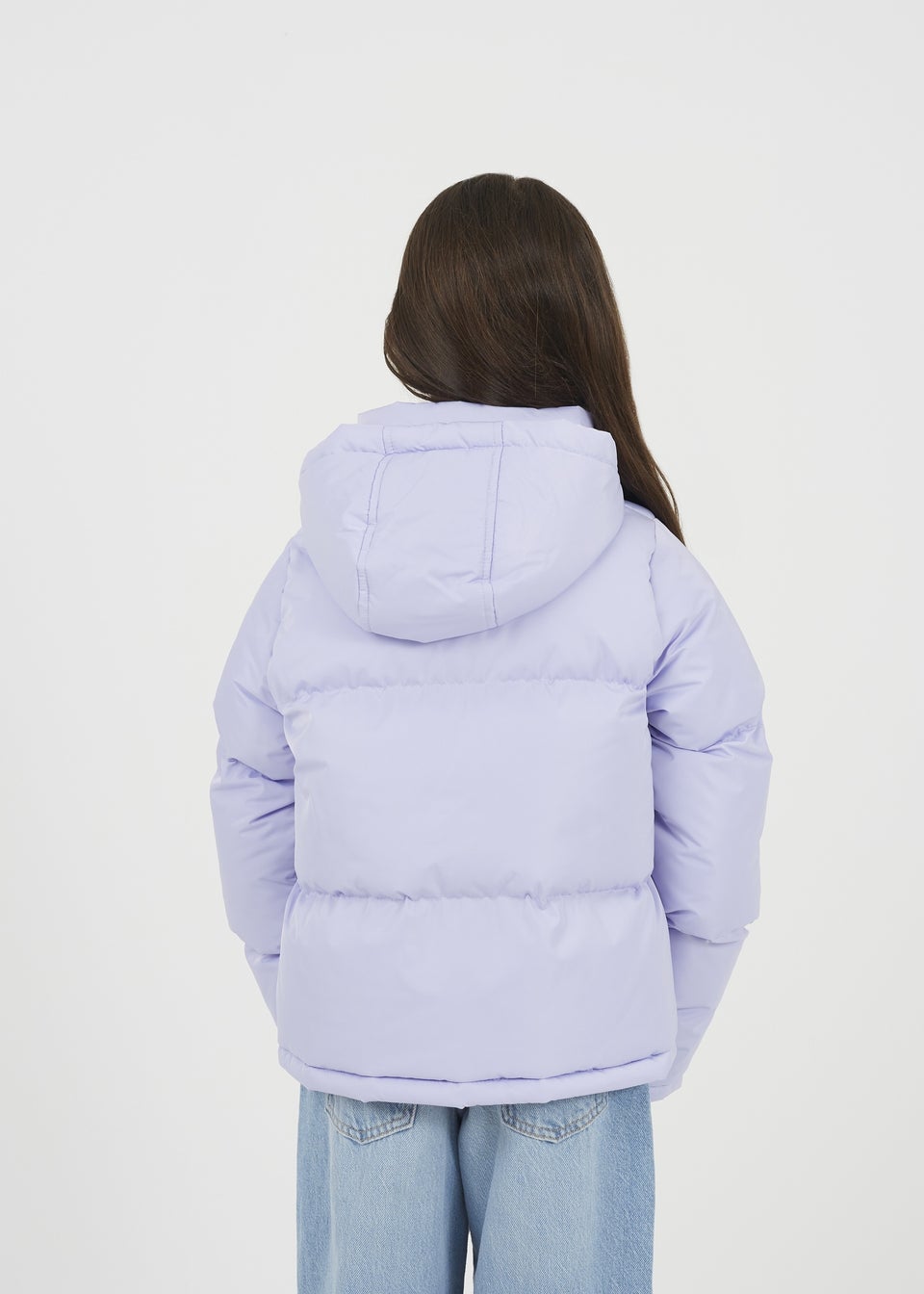 Brave Soul Lilac Hooded Puffer Jacket (7-13 yrs)