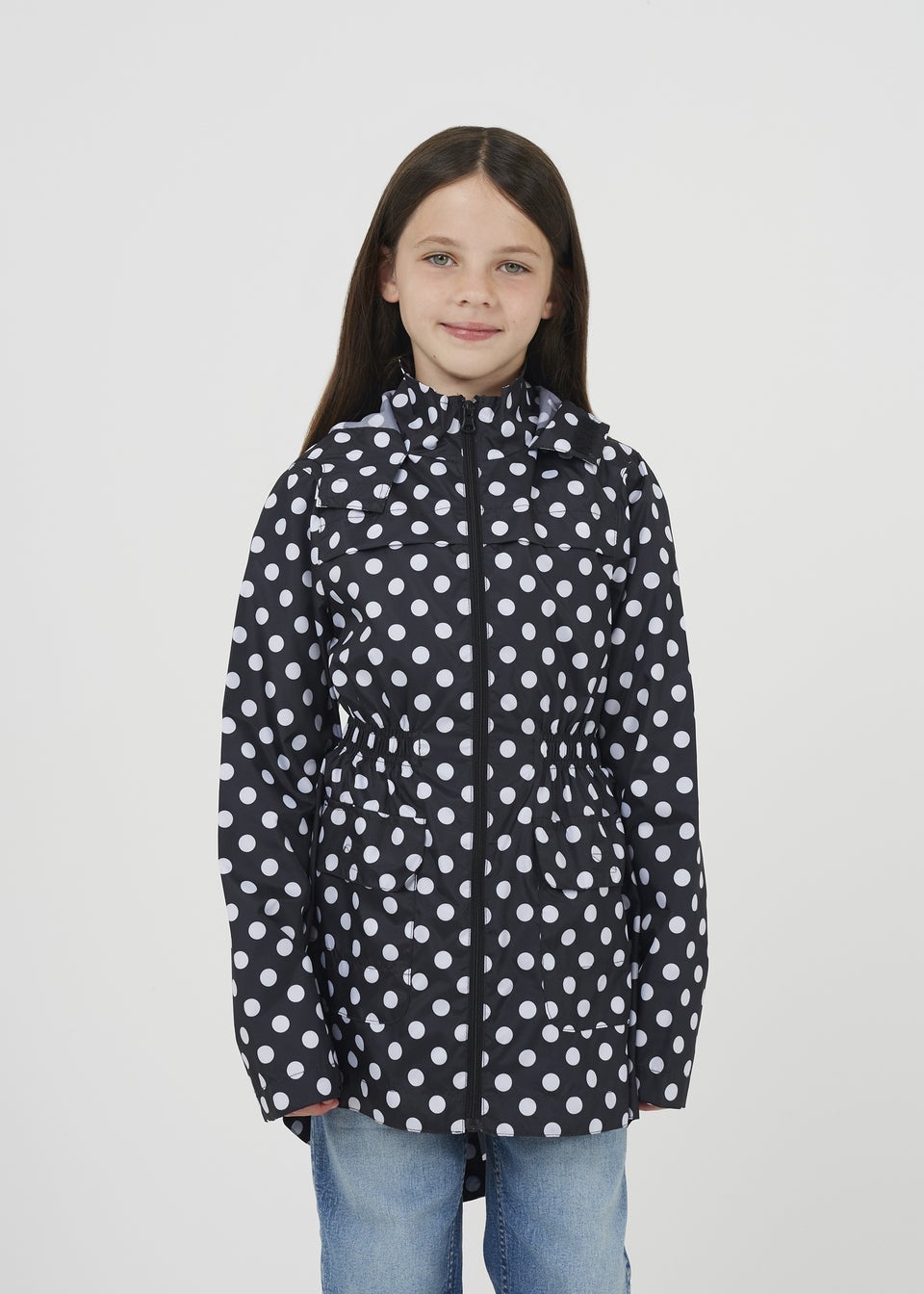 Brave Soul Black Lightweight Showerproof Jacket (7-13 yrs)