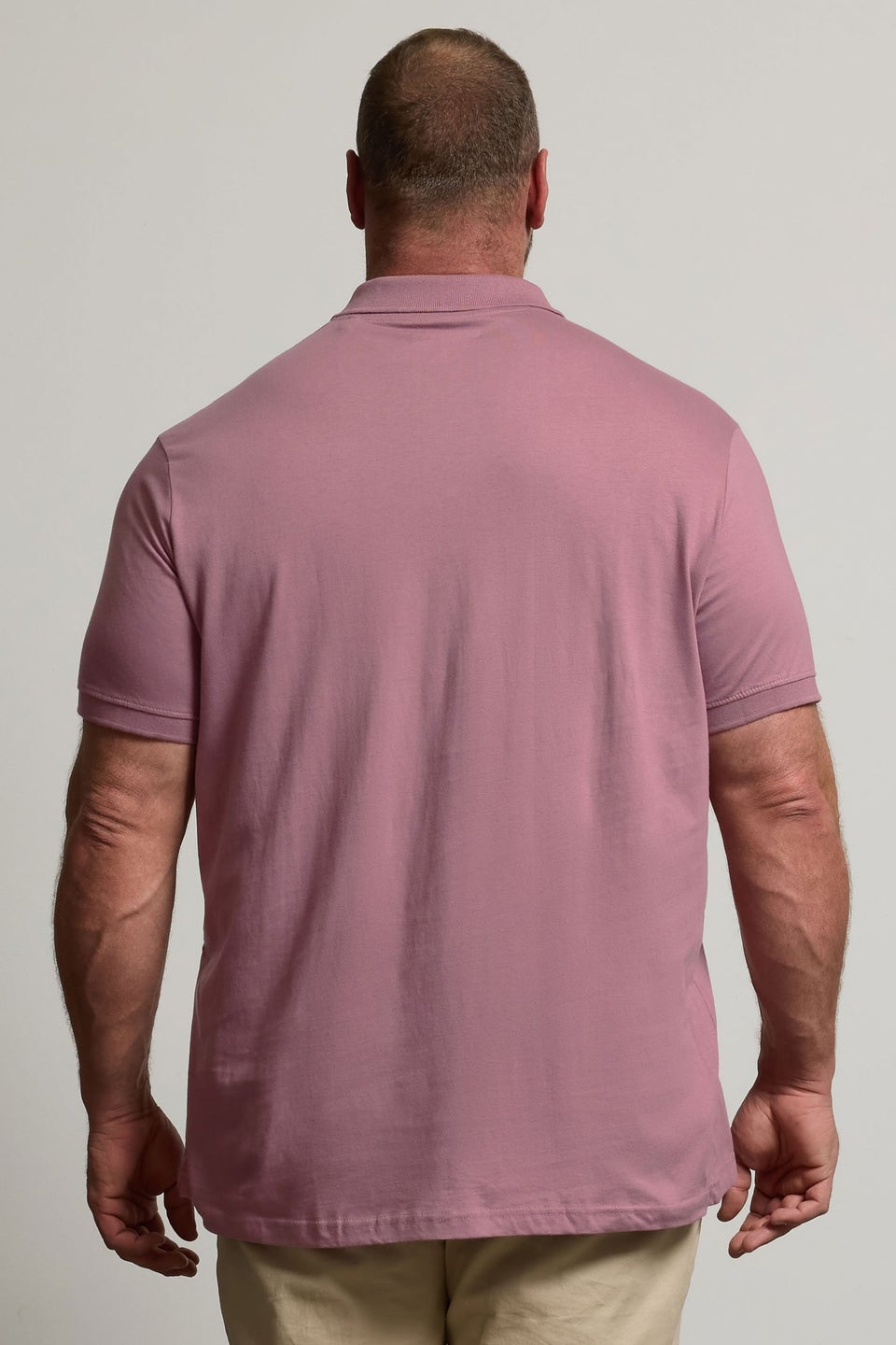 BadRhino Big & Tall Plum Purple Jersey Polo Shirt