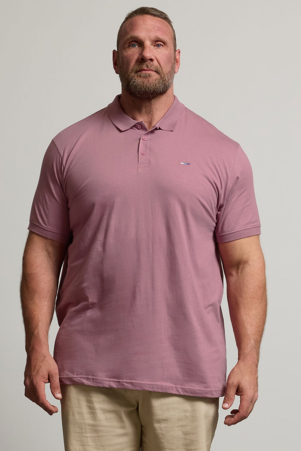 BadRhino Big & Tall Plum Purple Jersey Polo Shirt