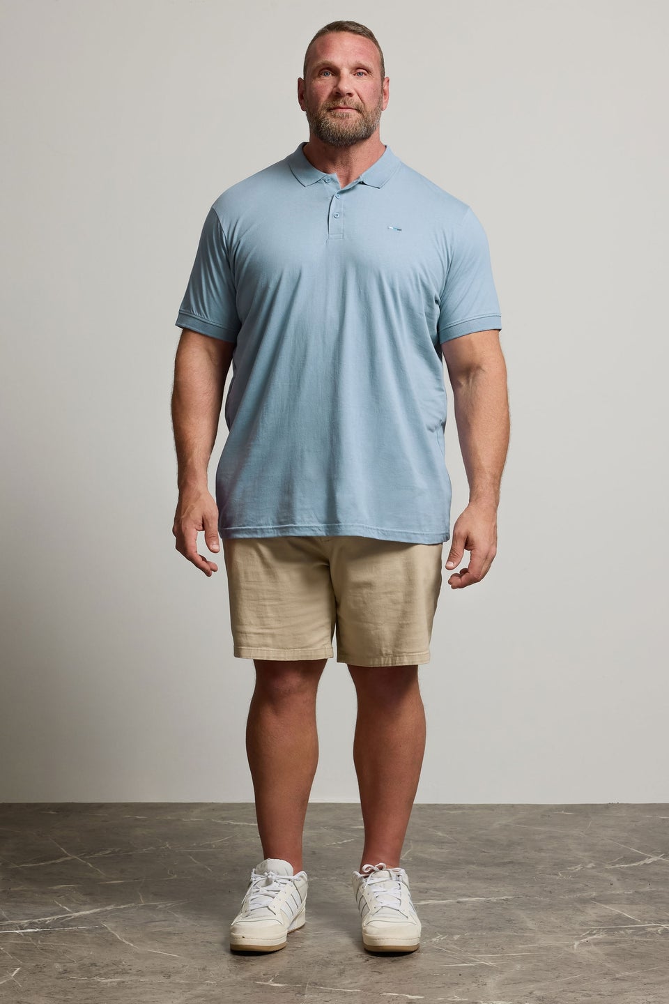 BadRhino Blue Jersey Polo Shirt