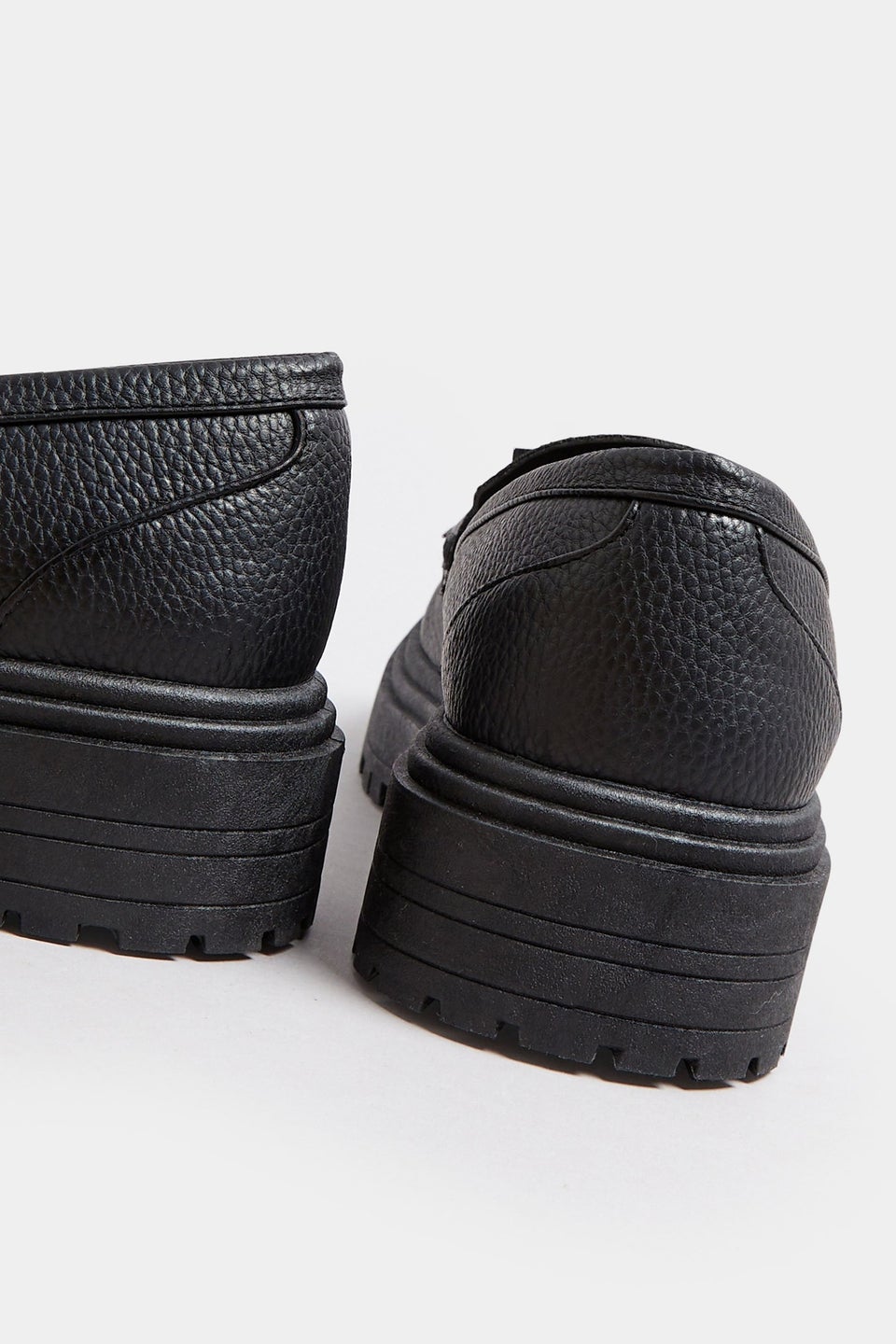Yours Black Faux Leather Tassel Loafers In Extra Wide EEE Fit