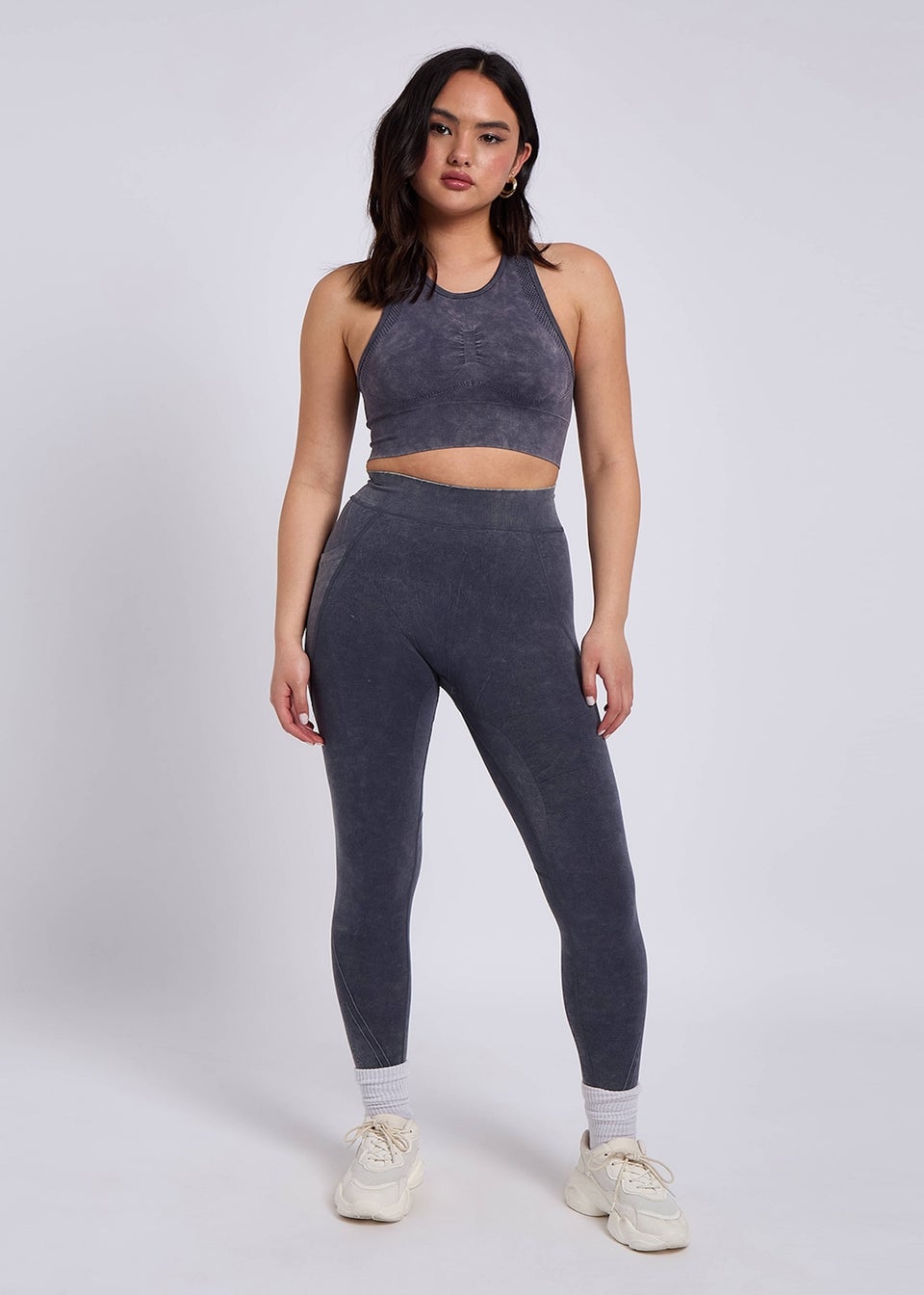 Urban Bliss Acid Grey Padded Sports Bra