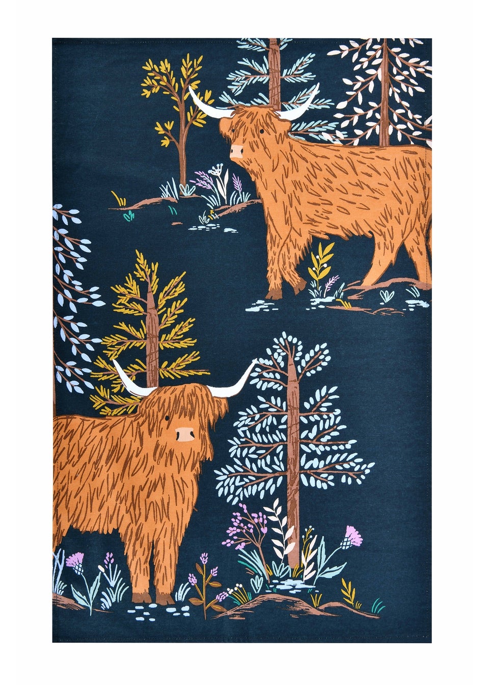 Ulster Weavers Connie the Cow Navy Tea Towel - Cotton