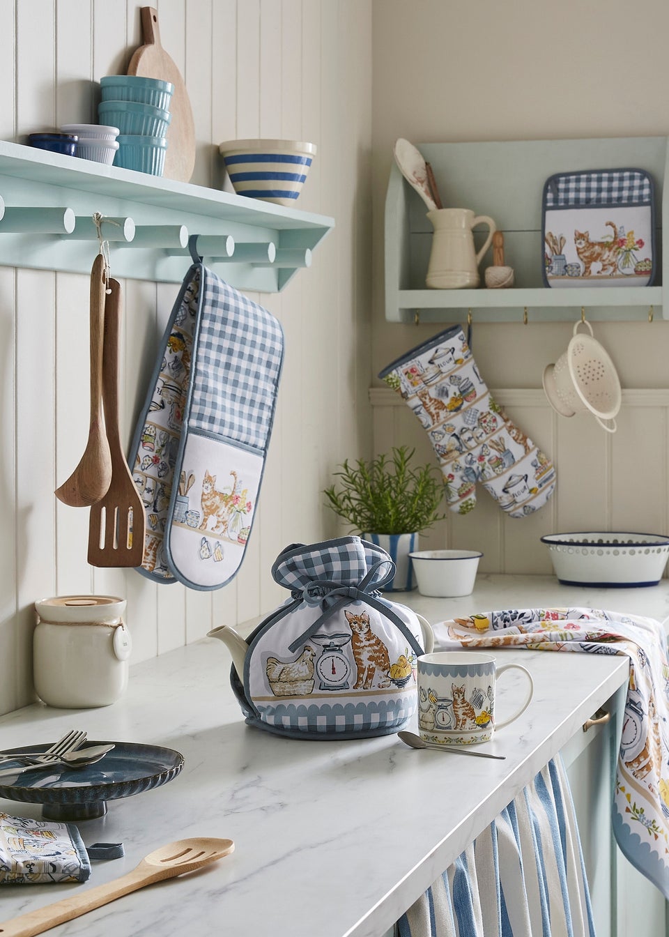Ulster Weavers Pantry Cats Multi Colour Tea Towel - Cotton