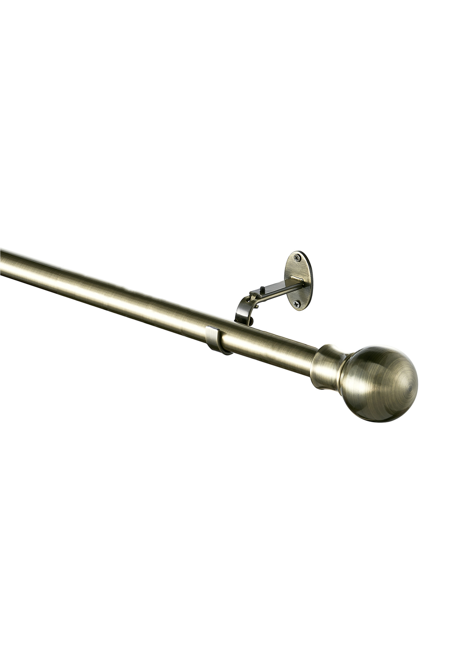Little Black Book Antique Brass Extendable Ball Eyelet Curtain Pole