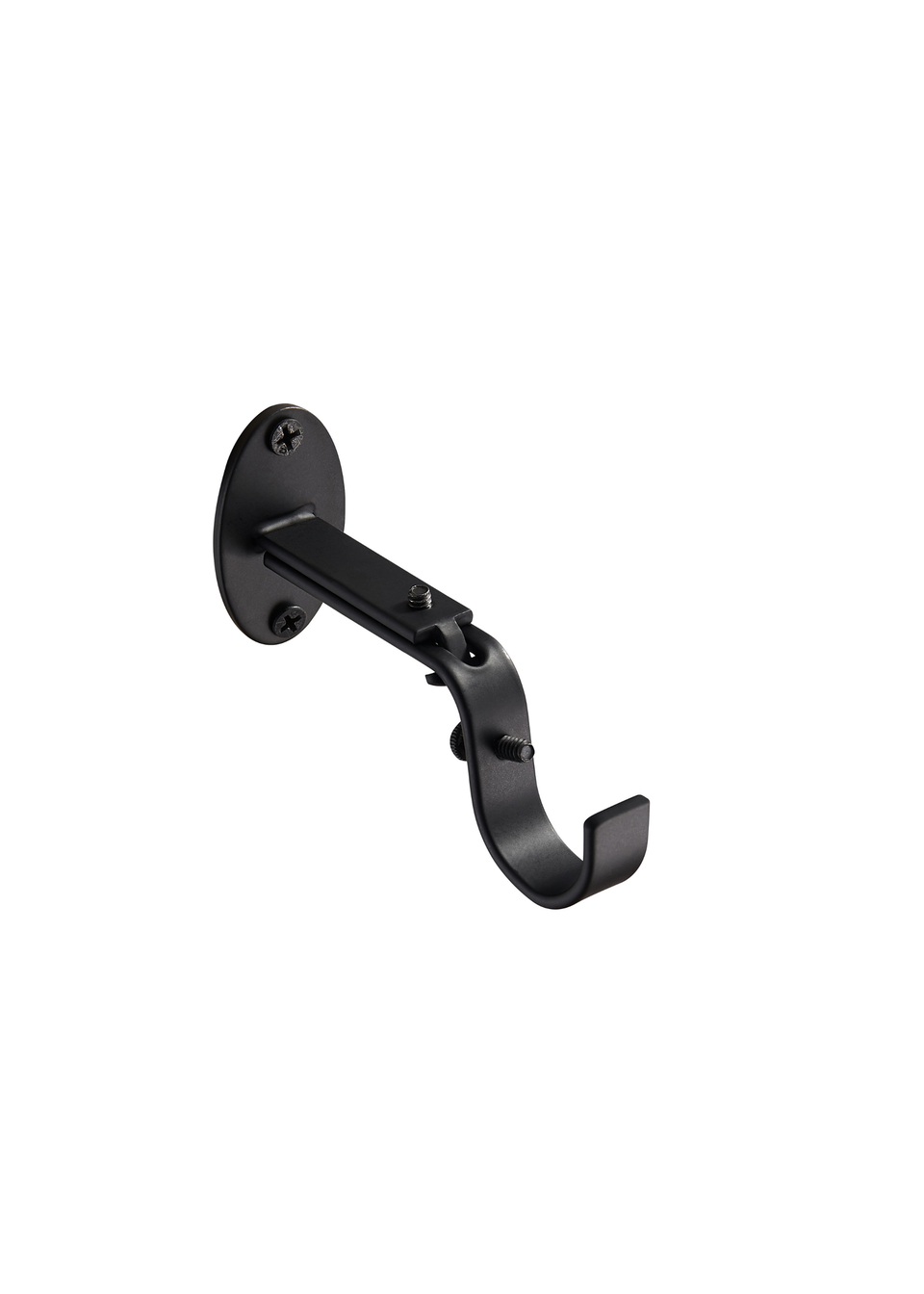 Little Black Book Matt Black Extendable Ball Eyelet Curtain Pole